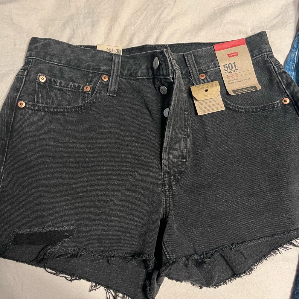 Levi's Women's Black Denim Shorts